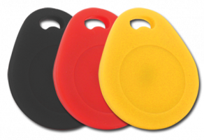 Chaveiro de Proximidade Keyfob Black, Red & Yellow